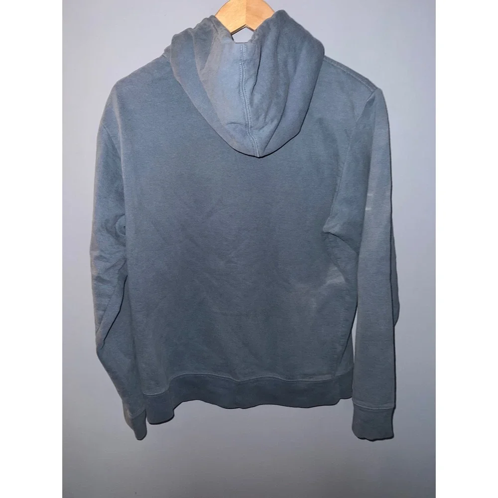 The North‎ Face Mens Hoodie Small Blue Yellow Half Dome Logo Pullover Sweatshirt